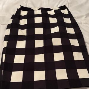 Banana Republic, Black and ivory Skirt